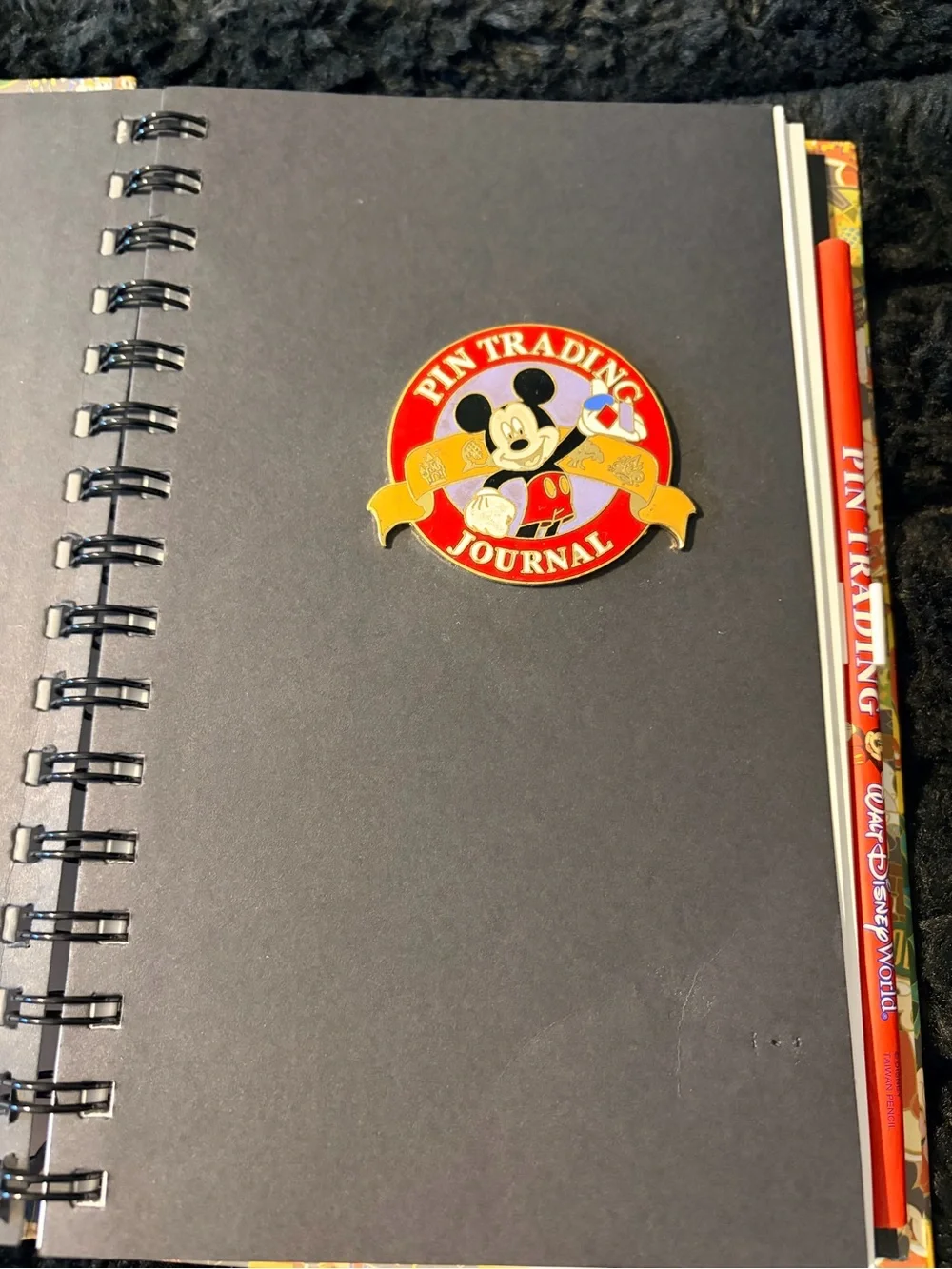 Disney Pin Trading Journal - Multicolor Mickey Patch Cover